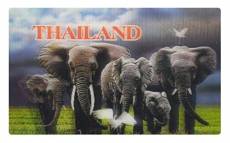 Magnet de décoration effet 3D éléphants - Importé