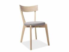 Pack de 2 - chaise nelson chêne miel - fauteuil inclinable gris. 84