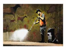 Papier peint - banksy - cave painting 300x210 cm