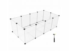 SONGMICS Enclos petits animaux fond cage modulable