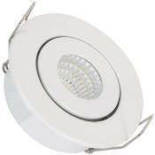 Spot led Downlight cob Orientable Rond 1W Blanc Coupe