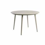 Table ronde en aluminium Inari sable
