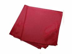 3 serviettes de table rouge 40 x 40 cm