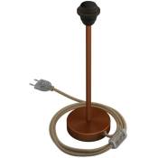 Alzaluce pour abat-jour - Lampe de table en métal 30 cm - Cuivre satiné - Cuivre satiné