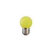 Ampoule led jaune E27 couleur - gros culot - Jaune
