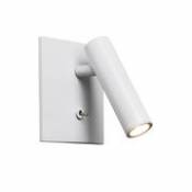 Applique Enna Square LED / Liseuse orientable - Interrupteur - Astro Lighting blanc en métal