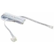 Câble alimentation 2m souple ruban led rgb 4 fil électrique