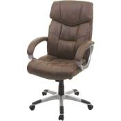Chaise de bureau HHG 776, chaise pivotante, tissu imitation
