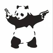Chen Rui Autocollant Voiture Dessin Animé Panda Sticker