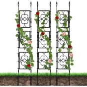 Choyclit - Treillis de Jardin pour Plantes Grimpantes, 2m Treillis Jardin en Forme de Cœur Cadre Treillis Vigne Antirouille Support Culture pour