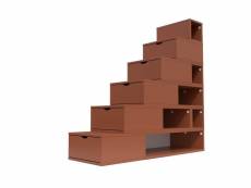 Escalier cube de rangement hauteur 150cm chocolat ESC150-CH