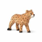 Figurine Animal / Guépard - Bois sculpté main - Ferm Living multicolore en bois