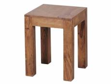 Finebuy table d'appoint bois massif 35 x 45 x 35 cm table basse salon | bout de canapé est - table de téléphone - table en bois carré