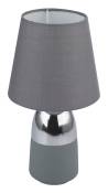 Lampe de chevet design gris sommeil salon textile tactile