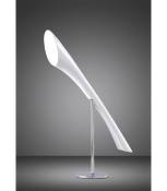 Lampe de Table Pop 1 Ampoule E27, blanc brillant/arylique blanc/chrome poli