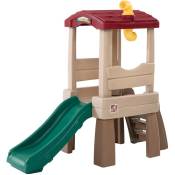 Lookout Treehouse Aire de Jeux Enfant Toboggan pour Enfants intérieur ou extérieur / jardin - Marron - Step2