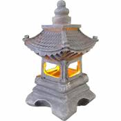 Mezheng - Lanterne Japonaise Exterieure Jardin, Solaire Exterieure Décoratifs Jardin Zen Statue Lanterne Pagode,Créatif Cadeau Vintage