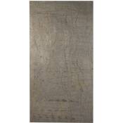 Panneau d'habillage de douche en pierre naturelle - gris clair - 200 x 100 cm
