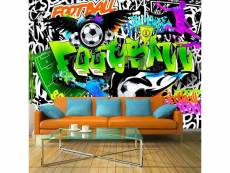 Papier peint intissé street art football graffiti taille 300 x 210 cm PD14753-300-210