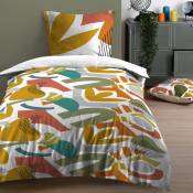Parure de lit aux style coloré - Multicolore - 140 x 200 cm