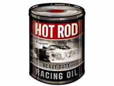 "plaque tole épaisse bidon d'huile hot rod magazine racing"
