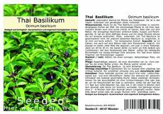 Seedeo Lot de 100 graines de basilic Thai (Ocimum Basilicum)