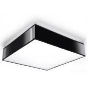 Sollux - clairage de plafond horus 45 l noir: 45, b: 45 h: 12, E27, dimmable