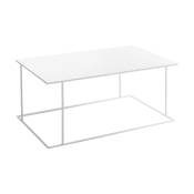 Table basse en métal blanc 100x60cm Walt - Custom form