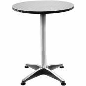 Table Mange Debout en Aluminium Réglage en hauteur 606070/110cm Meuble Terrasse Salon