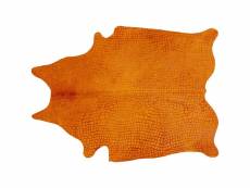 "tapis croco orange"