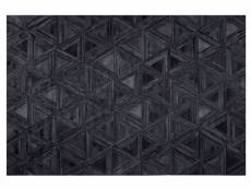 Tapis en cuir noir 140 x 200 cm kasar 124324