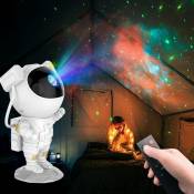 Veilleuse - Lumière de projection d'étoile d'astronaute, plafonnier led nébuleuse avec minuterie et télécommande, cadeau de décoration de chambre