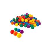 49602NP pack de 100 boules plastiques colore'es 6,5 cm jeux pour enfants en sachet transparent - Intex