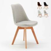 Ahd Amazing Home Design - chaise de salle à manger et cuisine avec coussin design scandinave Goblet nordique plus Couleur: Gris