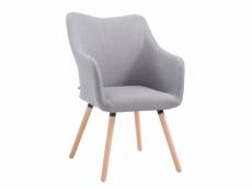 Chaise de salle à manger mccoy v2 en tissu , gris/nature