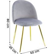 Chaise de salon shelby 50x45x80H cm fauteuil vintage