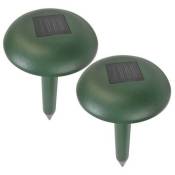 Chasse taupe solaire - X2 Vert - Vert