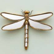 Chehoma - Miroir libellule doré 35x26cm - Doré
