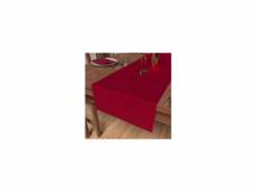 Chemin de table 40x180 cm luxury rouge, par soleil d'ocre