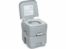 Costway wc chimique portable toilette seche - 20l en