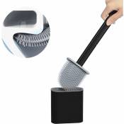 Ensoleille - Brosse wc tpr Silicone et Support, Brosse