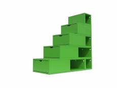 Escalier cube de rangement hauteur 125 cm vert ESC125-VE