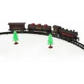 Fééric Lights And Christmas - Train de Noël électrique 17 pièces animé/musical à piles Feeric lights & christmas