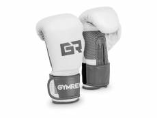 Gants de boxe sport de combat 8 oz paume mesh blancs et gris pâle helloshop26 14_0000181