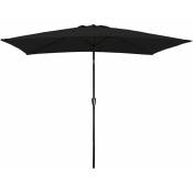 Happy Garden - Parasol droit hapuna rectangulaire 2x3m noir - black