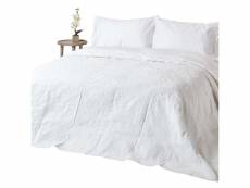 Homescapes couvre-lit blanc matelassé motif en relief