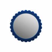 Miroir à poser Bloom / Ø 17 cm - Polyrésine - & klevering bleu en plastique