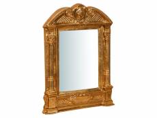 Miroir, miroir mural rectangulaire, à accrocher au mur horizontal vertical, shabby chic, maquillage, salle de bain, cadre couleur or antique, l33xp4xh