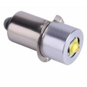Mise à niveau de l'ampoule de lampe de poche led, 3W 6-24V P13.5S Pièce de rechange d'ampoule de lampe de poche haute luminosité led Lampe de travail