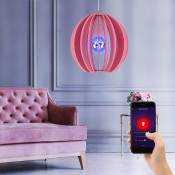 Plafonnier Smart Home rose Alexa Google app lumière pour enfants dans un ensemble comprenant des ampoules led rvb